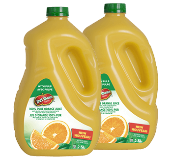 jus d'orange Del Monte 2,5 litre