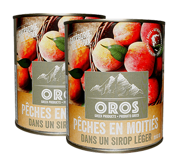 pêches en moitié Oros