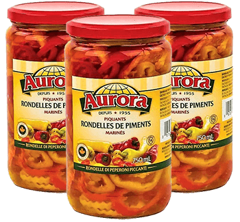 rondelles de piment aurora